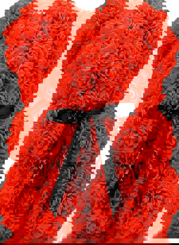 smartbies Rose Bear With Ribbon Rose Petals Teddy Bear Romantic Rose Petal Gift for Women