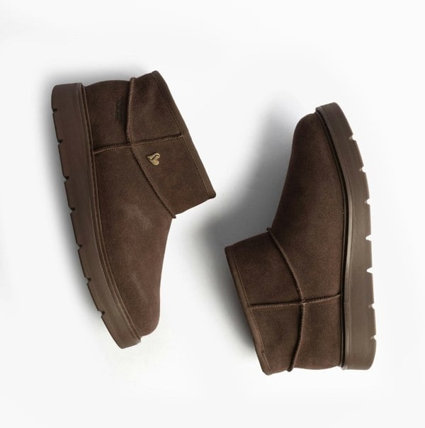 Skechers 167848/CHOC KEEPSAKES COZY - COZY MINI Womens Boots Chocolate