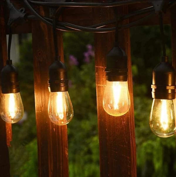 ENER-J 15m Fire Flame LED String Light Kit, Flickering Flame Bulb Effect