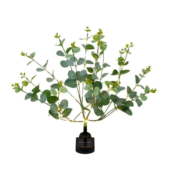 Gardenwize Solar Eucalyptus Tree Stake Light – Warm White LED Garden Light