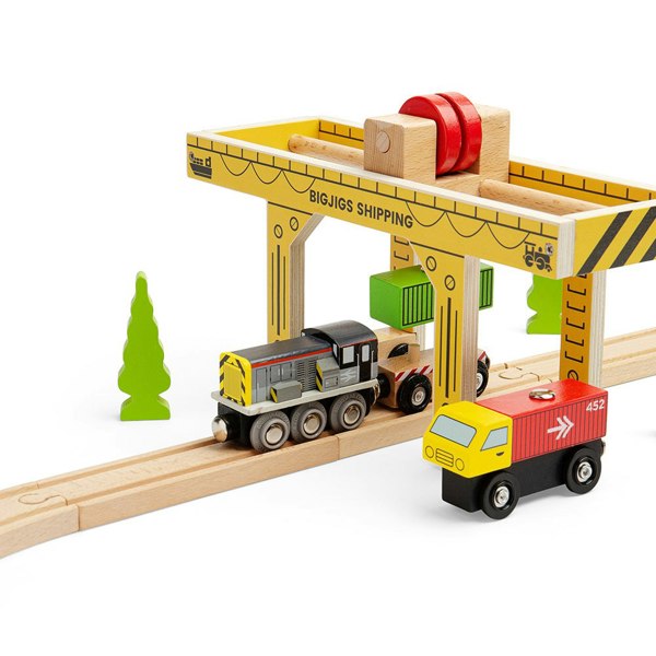 Bigjigs Rail Wooden Gantry Crane