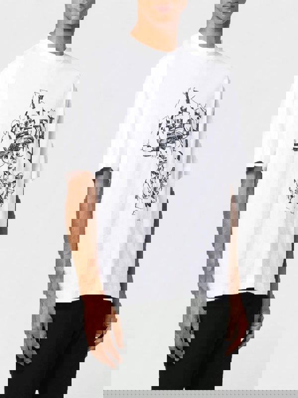 Off-White Graffiti Over Skate Short Sleeve Tee White