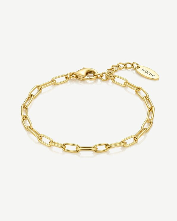 MUCHV Link Chain Bracelet - 3mm - Gold