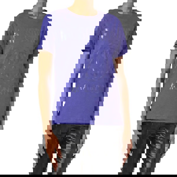 Moschino Double Question Mark Purple T-Shirt