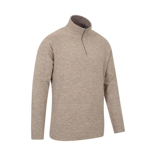 Mountain Warehouse Mens Snowdon II Fleece Top - Light Brown - 