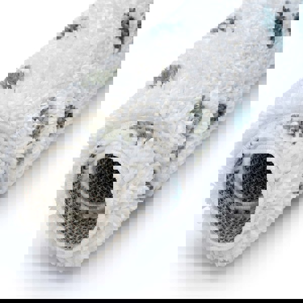 Moodi Shaggy Green Rug, Dots design, Underfloor heating | THE RUGS