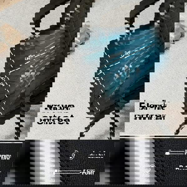 Levede Office Chair with Footrest Linen Fabric High Back Swivel 135° Reclining