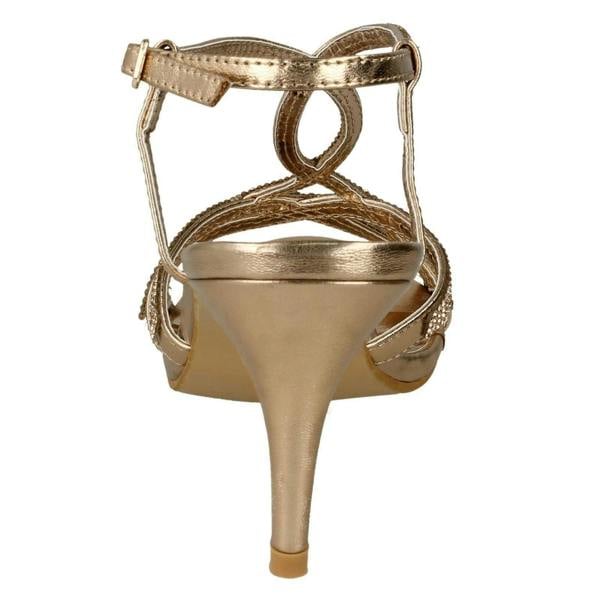 Spot On Ladies Spot On Diamante Sandals