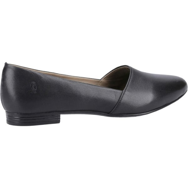 Hush Puppies Lola Senior Leather Girls's Black Ballet Flats