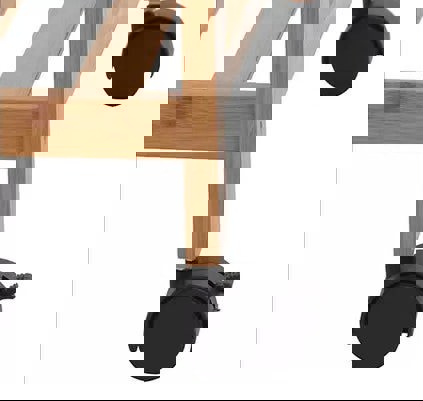 Modcraft Wooden Clothes Rail Rack – Heavy Duty Garment Hanging Stand with Shelves Open Wardrobe