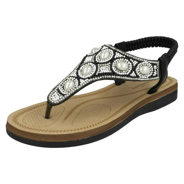 Savannah Ladies Savannah Pearl Toepost Sandals