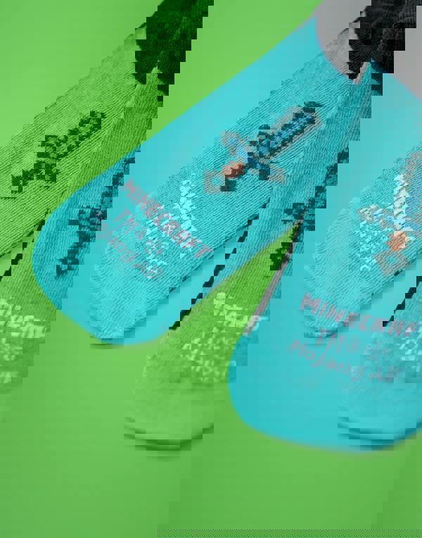 Minecraft Boys Multicoloured School Calf Socks Set of 5