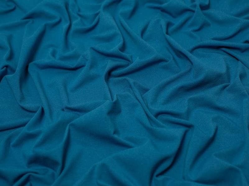 Minerva Core Range Minerva Heavy Cotton Jersey Stretch Knit Fabric - Plain Design Dressmaking Fabric, 160 cm / 63" Wide - per metre