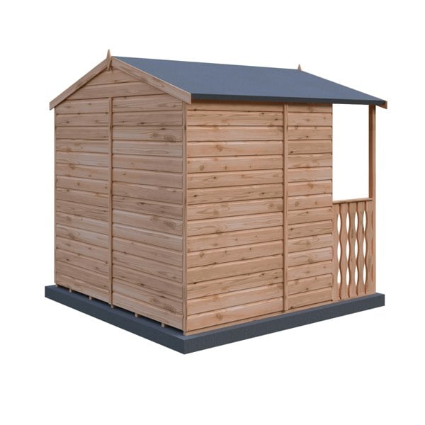 Shire Houghton(Vallance) 7x7 12mm interlock Clad wooden Summerhouse - Best Shed