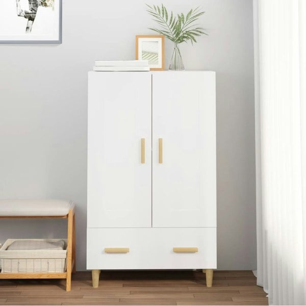 Berkfield Highboard White 70x31x115 cm Engineered Wood