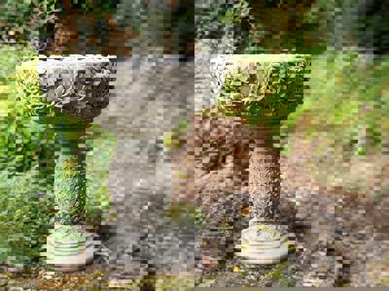 Large Detailed Stone Cast Gothic Vase Planter