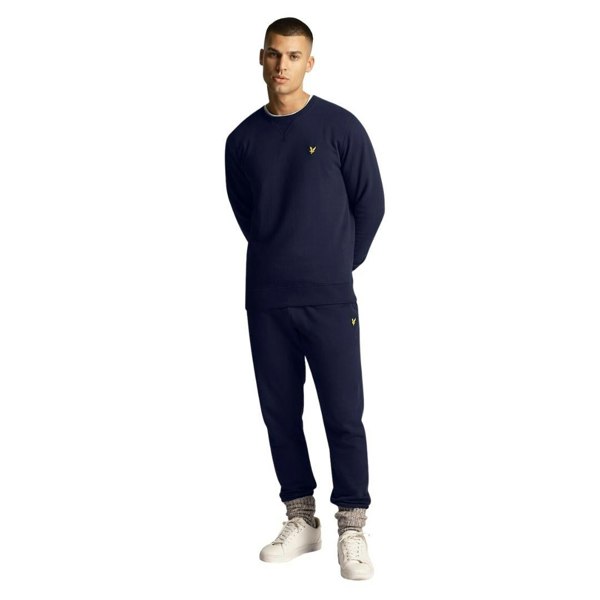 Lyle & Scott Branded Pull-over Jumper - Navy Blue