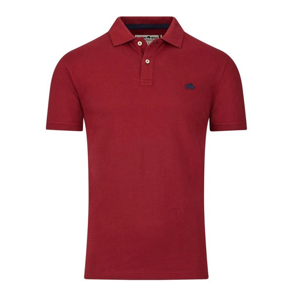 Raging Bull Mens Classic Organic Polo Shirt - Claret