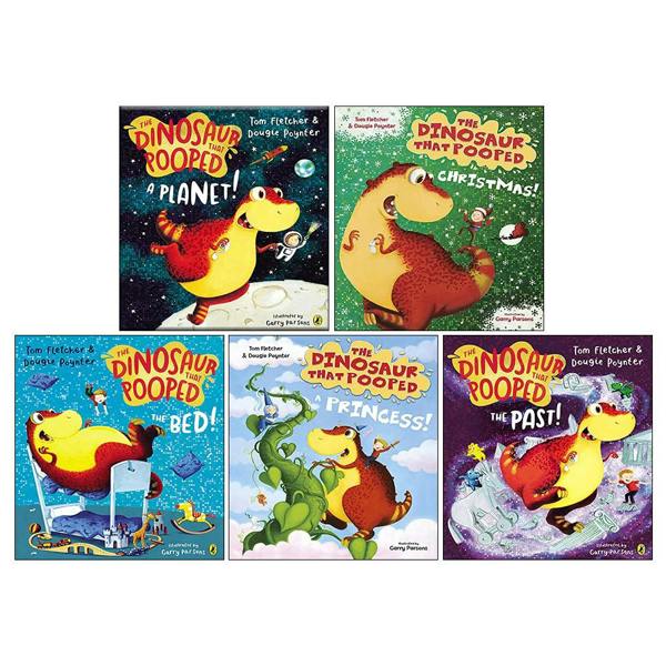 The Dinosaurs That Pooped By Tom Fletcher 5 Books Collection Set