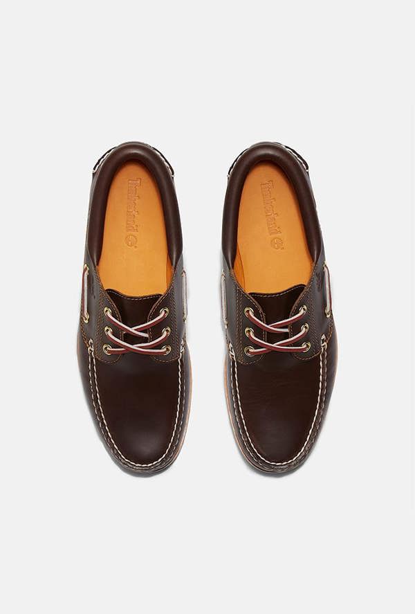 Timberland® Authentic 3-Eye Lug Handsewn Boat Shoe