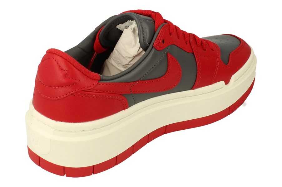 Nike Air Jordan 1 Elevate Low Womens Trainers Dh7004  006 - Dark Grey Varsity Sail Red 006 - Photo 2