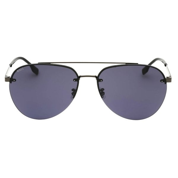 Hugo Boss BOSS 1537/F/SK 0V81 IR DK RUTHENIUM BLACK/GREY Sunglasses Male One Size