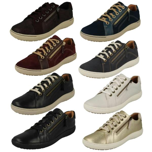 Clarks Ladies Clarks Casual Lace Up Trainers - Nalle Lace