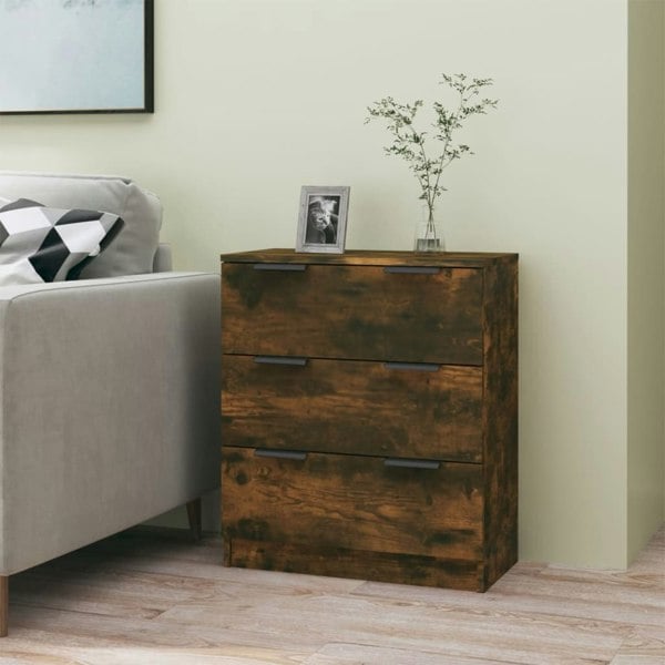 Berkfield Sideboard Smoked Oak 60x30x70 cm Engineered Wood