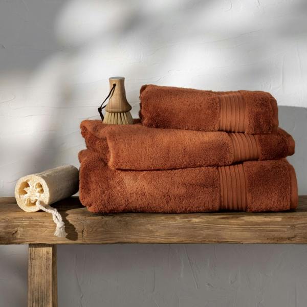 Soak&Sleep Burnt Orange Egyptian Cotton Bath Towels
