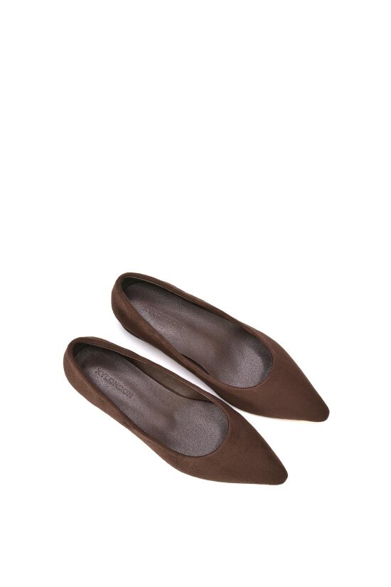 XY LONDON Pointed Toe Wedding Shoes Low Heel Bridal Heels