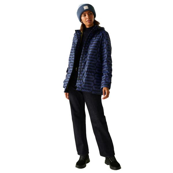 Regatta Womens/Ladies Orla Kiely Wiggle Mid Length Waterproof Jacket - Blue - 