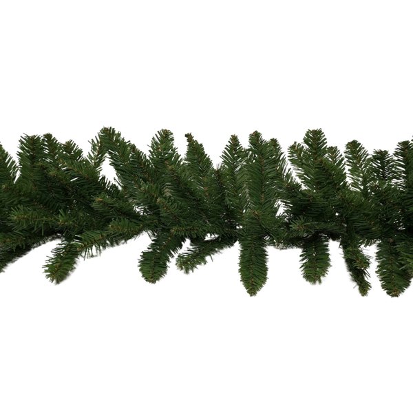 Samuel Alexander 270cm (9ft) Plain Green Kateson Fir Green Christmas Garland with 180 tips
