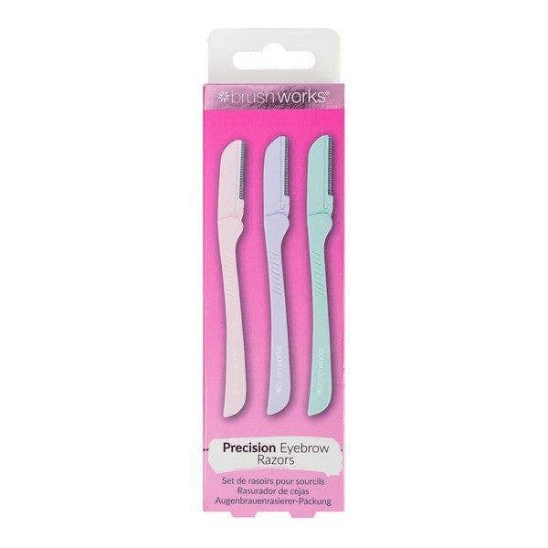 Brushworks  Pastel Eyebrow Razors (Pack of 3)