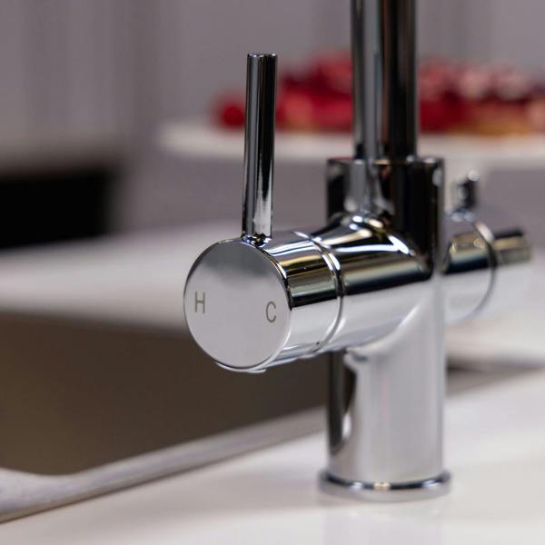Flode svan | 3 in 1 Instant Boiling Tap | Polished Chrome Finish