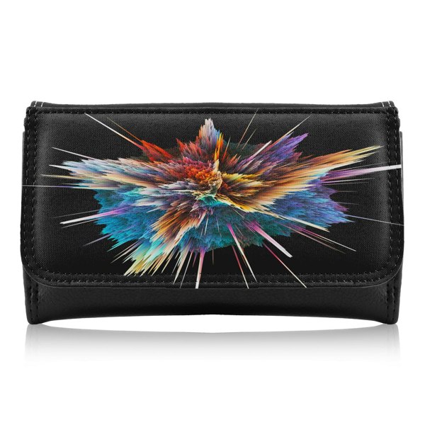 Benjamin Tate Design Colorful Explosion Isolated Maxi Purse