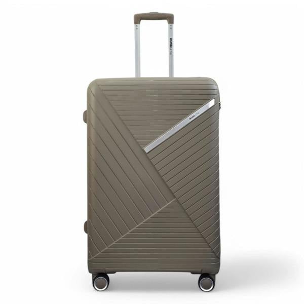 Infinity Luggage Robust PP Hard Shell 8 Wheels Luggage Travel Holiday Cabin Suitcase Set
