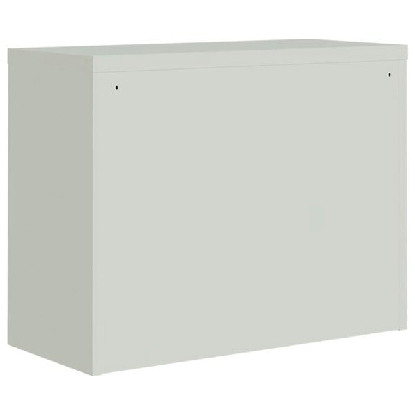 Berkfield File Cabinet Light Grey and Blue 90x40x70 cm Steel