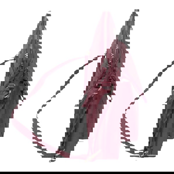 Assots London 'JEAN' Carmine Pink Real Soft Pebble Grain Leather Crossbody Bag