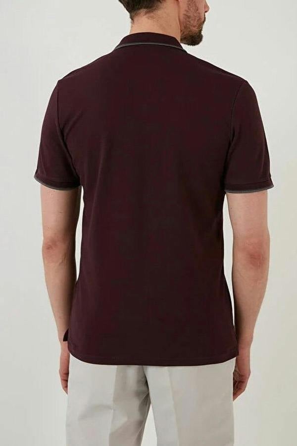 WOVCOR 100% Cotton Button-Down Regular Polo Collar Men's T-Shirt
