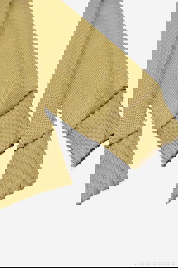 ENORSIA Button Shoulder Crewneck Sweatshirt