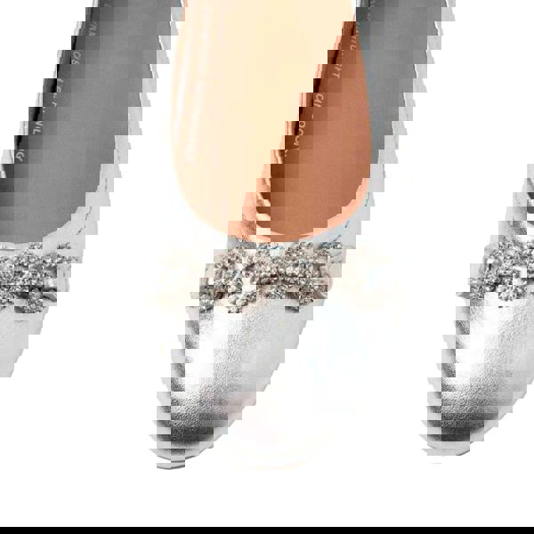 Fit Flop Womens/Ladies Allegro Sparkle Ballerina Flats - Silver - 