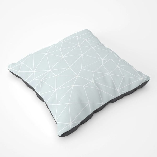 Warren Reed Geometric Triangle Pattern Floor Cushion