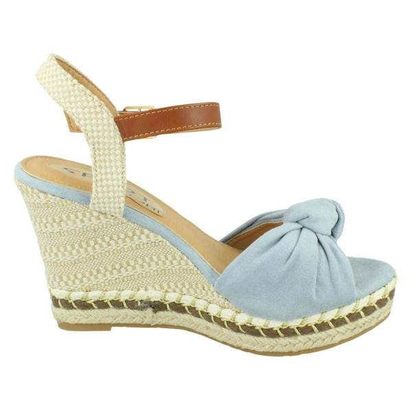 Spot On Ladies Spot On Knotted Vamp Wedges F12016
