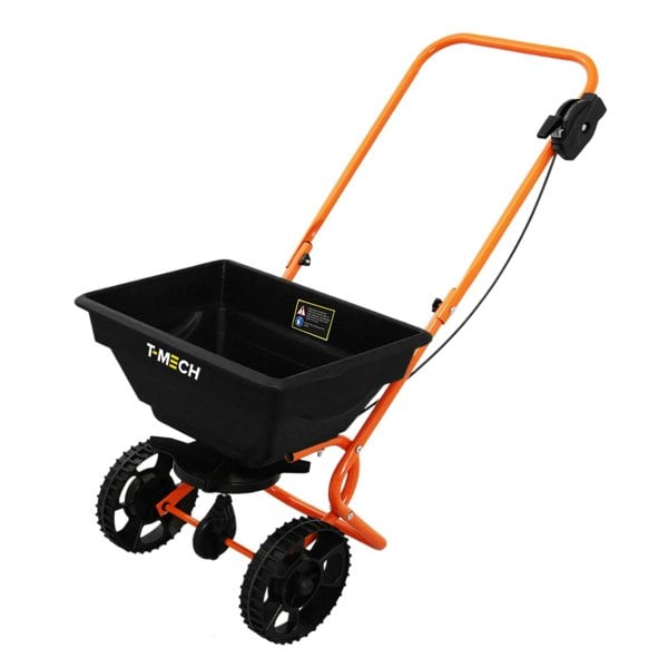 T-mech Rotary Spreader & 50cm Lawn Leveller - Orange