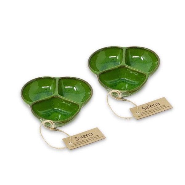 Snack Dish - Trio - Selena Dipping Dish - Green