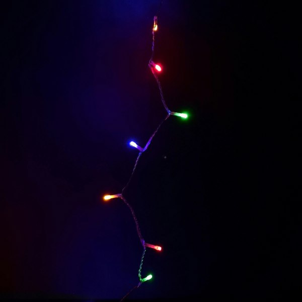 Samuel Alexander 200 LED 16m Premier Christmas Outdoor 8 Function Lights Clear Wire in Multicoloured