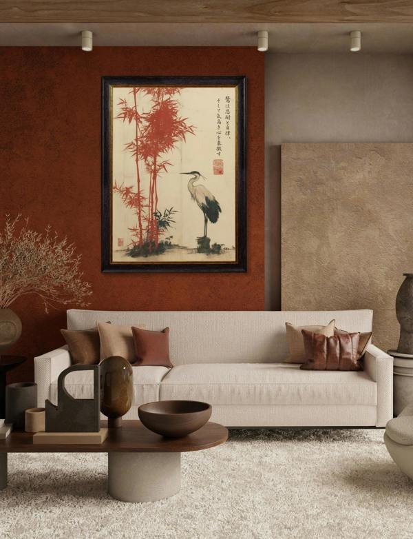 Exceptional Art The Noble Heron - Oxford Slim Frame