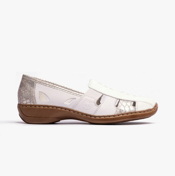 Rieker 41385-80 Womens Shoes - White