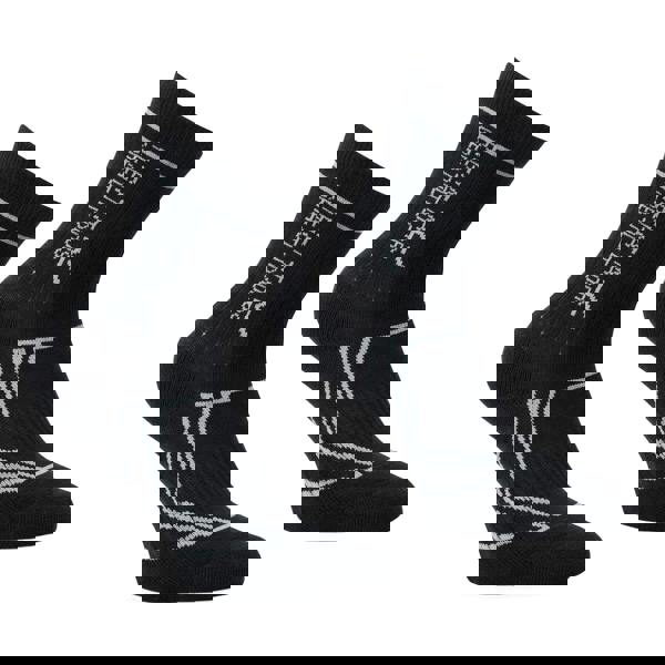 Regatta Great Outdoors Kids 2 Season Coolmax Trek & Trail Socks - Black/Dark Steel