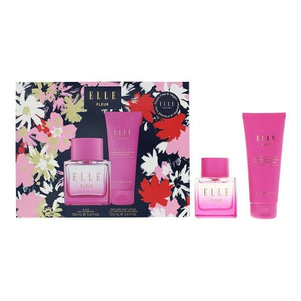 Elle Fleur Gift Set: Eau de Parfum 100ml + Body Lotion 100ml